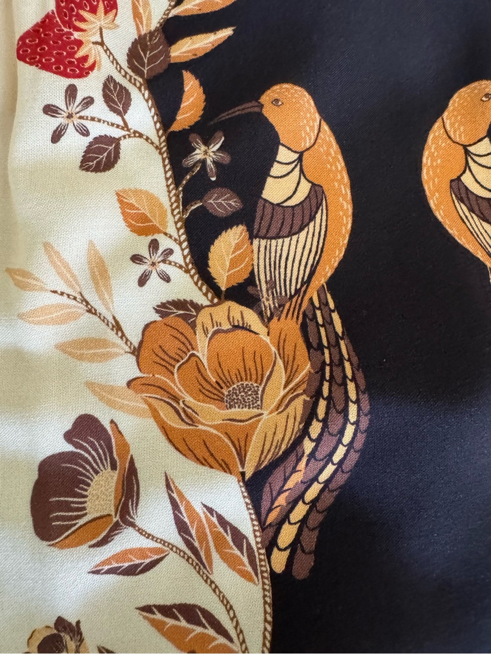 Anthropologie Farm Rio Long Sleeve Floral Wrap Midi Dress Size Medium New - Picture 9 of 13
